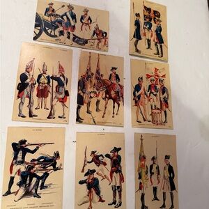 MILITARY POSTCARD BRUNSWICK
GRENADIERS 1777  set of 8